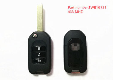 Đen 3 nút Honda Remote Key 433Mhz Với Số Phần TWB1G721 Chip 47