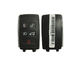 434 MHz 5 nút Auto Key Fob / Land Rover Remote Key Nhựa Màu đen