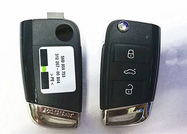 Mua Đen 3 Nút VW Passat Xe Từ Xa Chính, 56D 959 752 VW Lật Key Fob Trường Hợp sản xuất trực tuyến